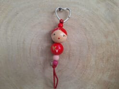 sleutelhanger liefdevol rood. Hier worden mensen blij van.