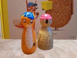 Me de poppetjes uit Frank en Bert en de verdwenen koekjes kun je urenlang verhalen maken.