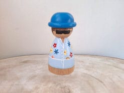 Deze vakantiegangers man komt net uit Hawaii.